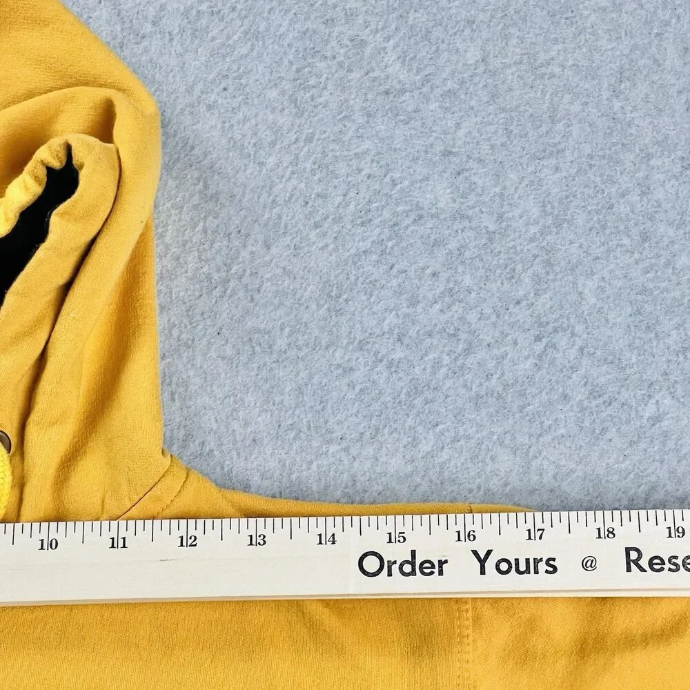 Originals by Alan Jones Boys S Mustard Yellow Full Zip Fleece Hoodie Skater